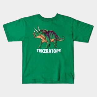 Triceratops Dinosaur Design Kids T-Shirt